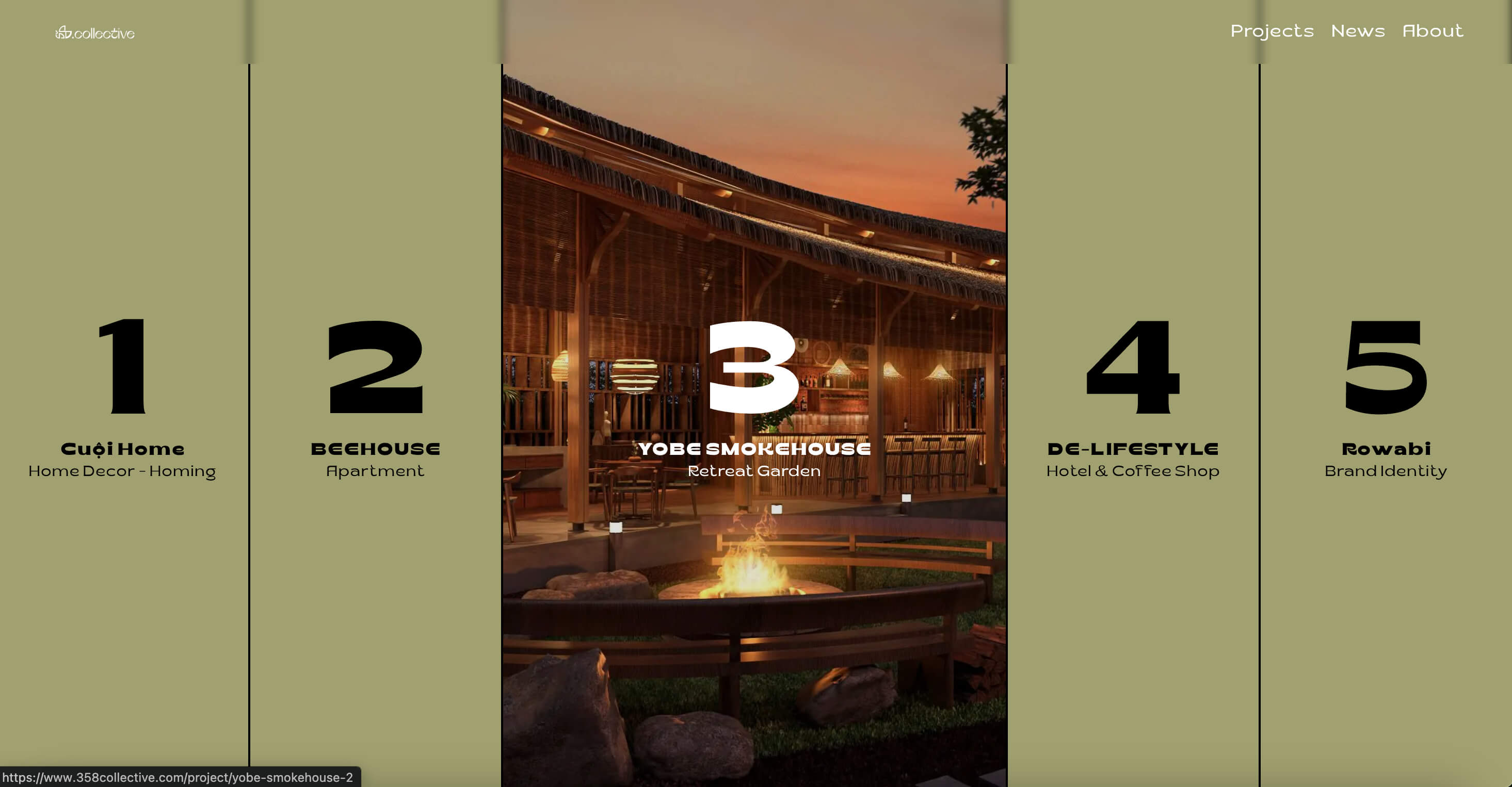 358 Collective – Brand & Product Showcase Website